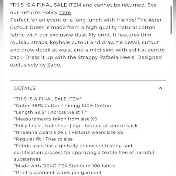 Sabo Skirt | Aster Cutout Dress - Picture 12 of 12